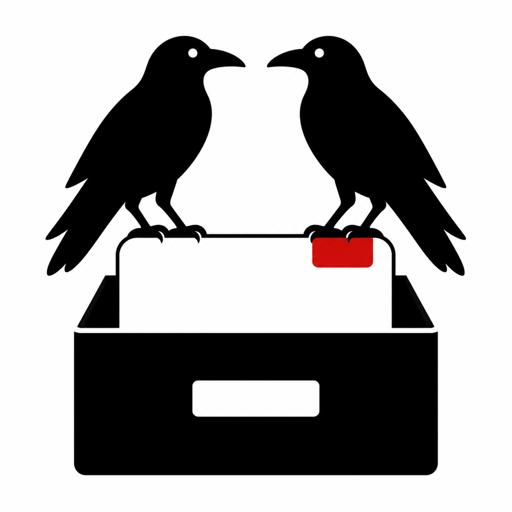 Huginn and Muninn sitting on a Zettelkasten